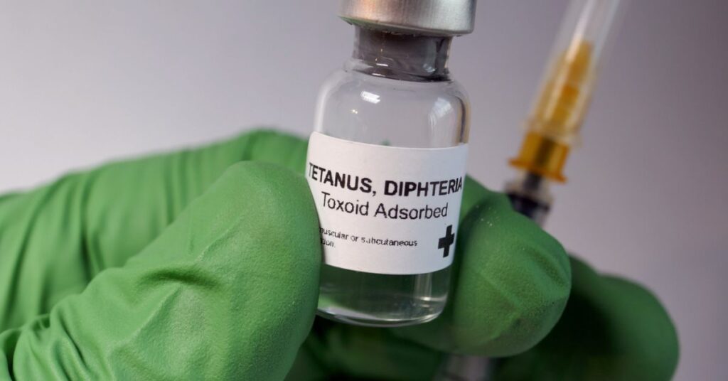 Tetanus shot bottle