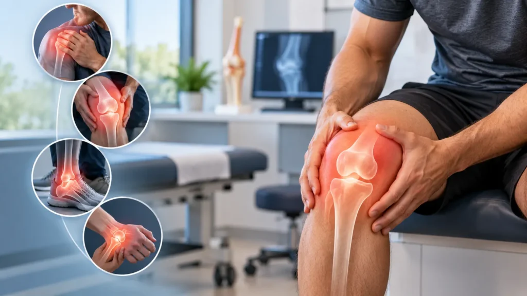 Joint pain treatment options and medical evaluation at an urgent care clinic